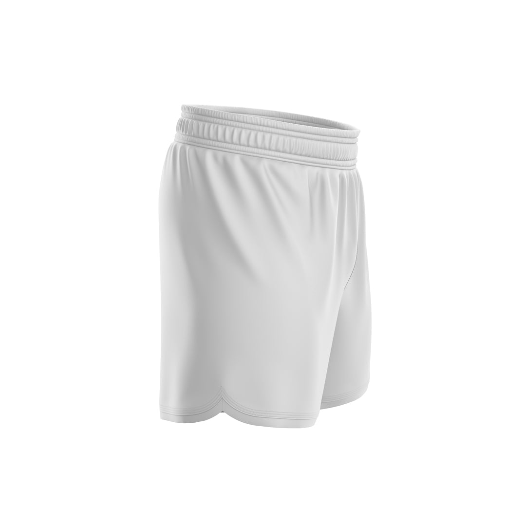 GROUNDSHARK White (Elastic) Jiu Jitsu BJJ Nogi Shorts Side