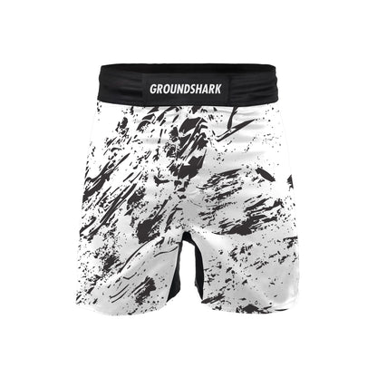 GROUNDSHARK Blood In The Water (Velcro) - Jiu Jitsu BJJ Nogi Shorts