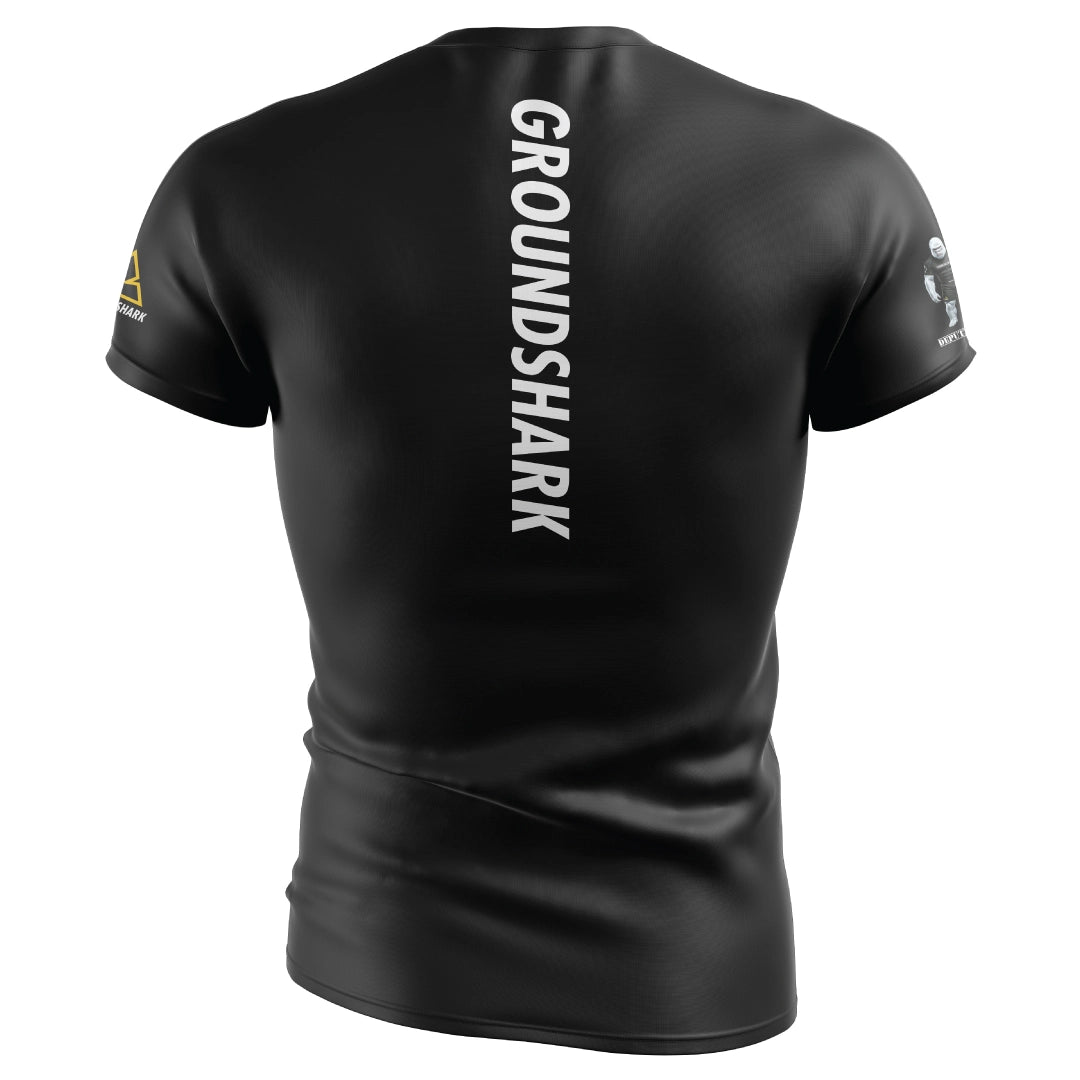 Vanilla Gorilla Set BJJ Short Sleeve Groundshark Rashguard Back
